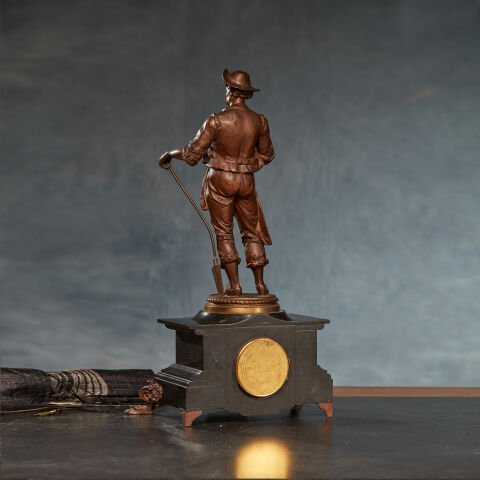 French Farmer Sculpture Clock