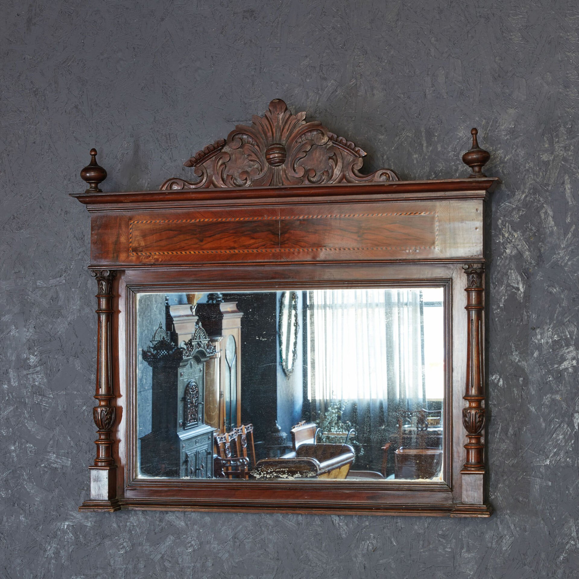 Marquetry Wall Mirror