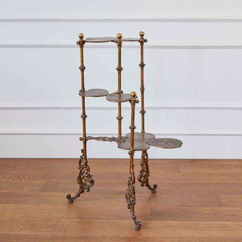 Brass Cast Flowerpot