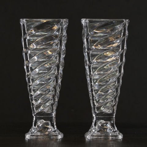 Double Crystal Vase