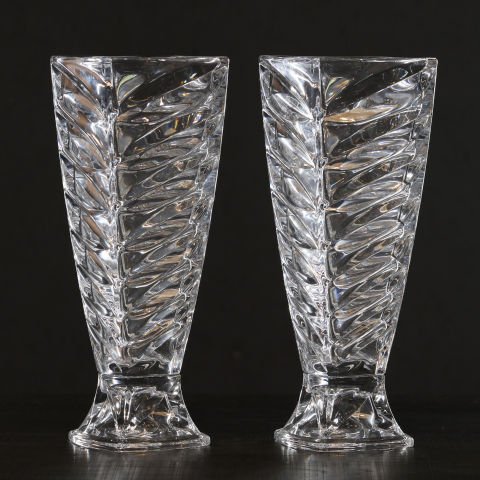Double Crystal Vase