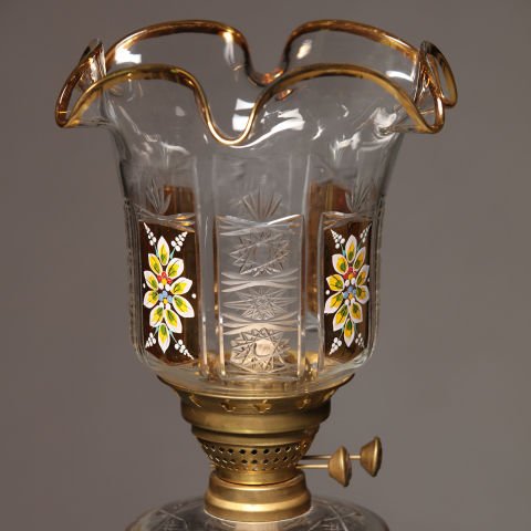 Transparent Bohemian Double Gas Lamps