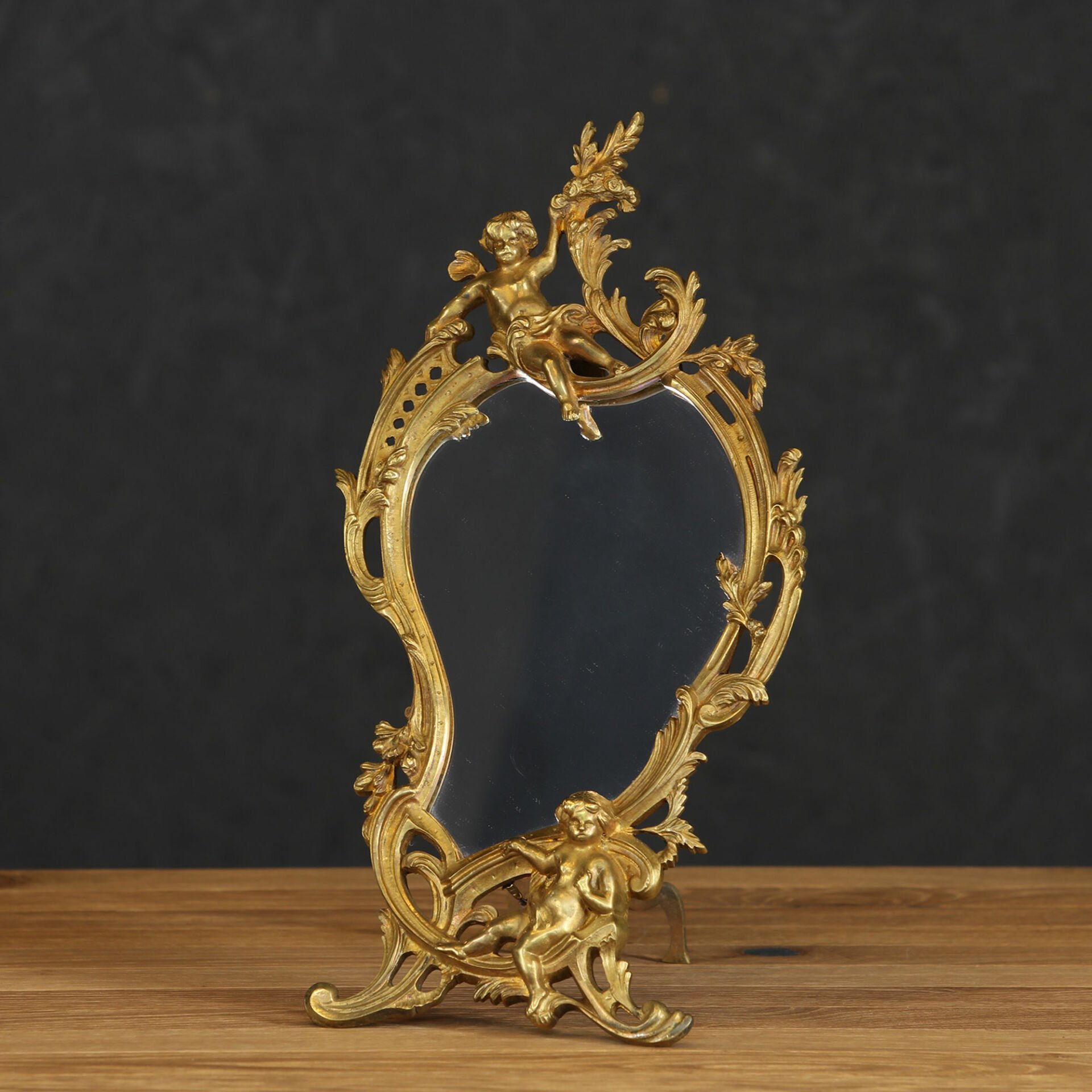 Rococo Bronze Mirror