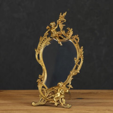 Rococo Bronze Mirror