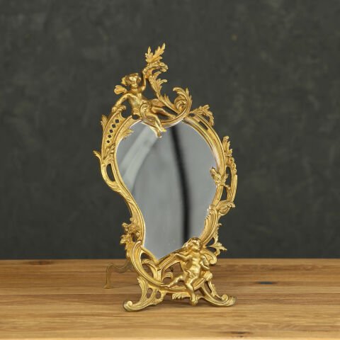 Rococo Bronze Mirror