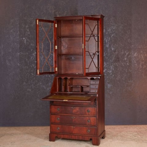 Edwardian Style Desk and Bookshelf