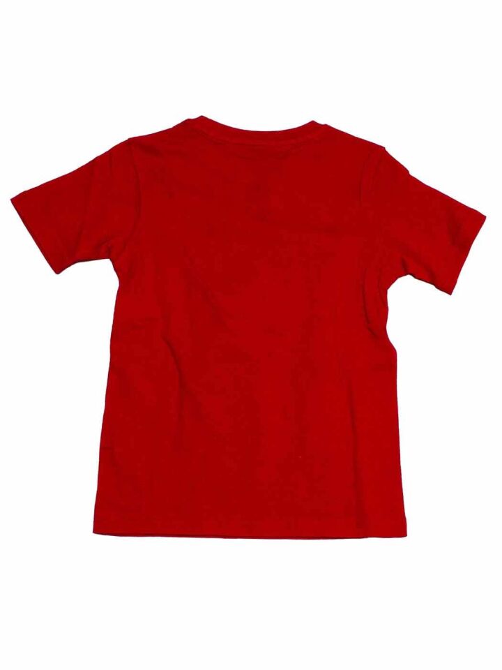 Kırmızı Düz Sade Çocuk Tişört