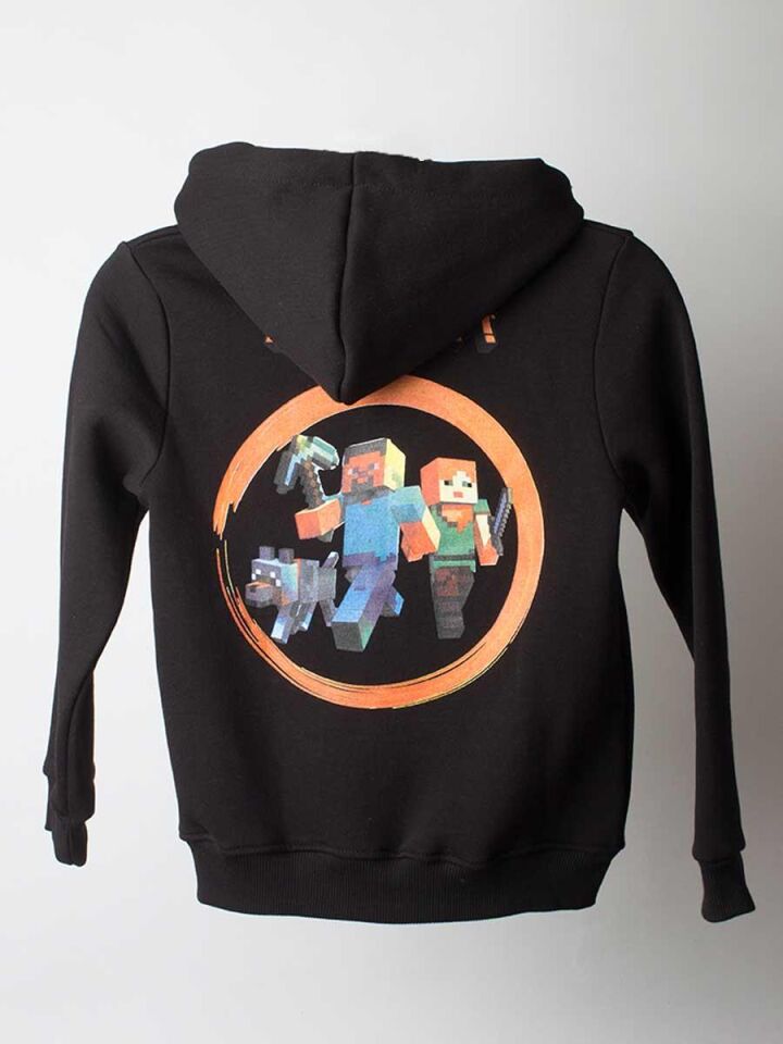 Minecraft Çocuk Fermuarlı Sweatshirt 8305