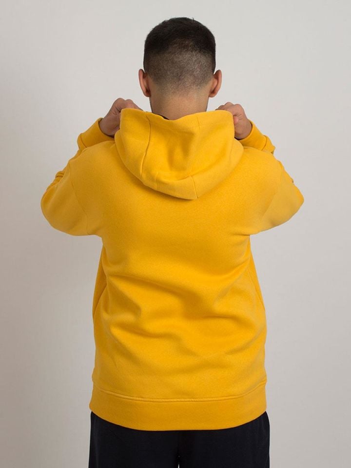Sarı Basic Unisex Sweatshirt Hoodie 8676