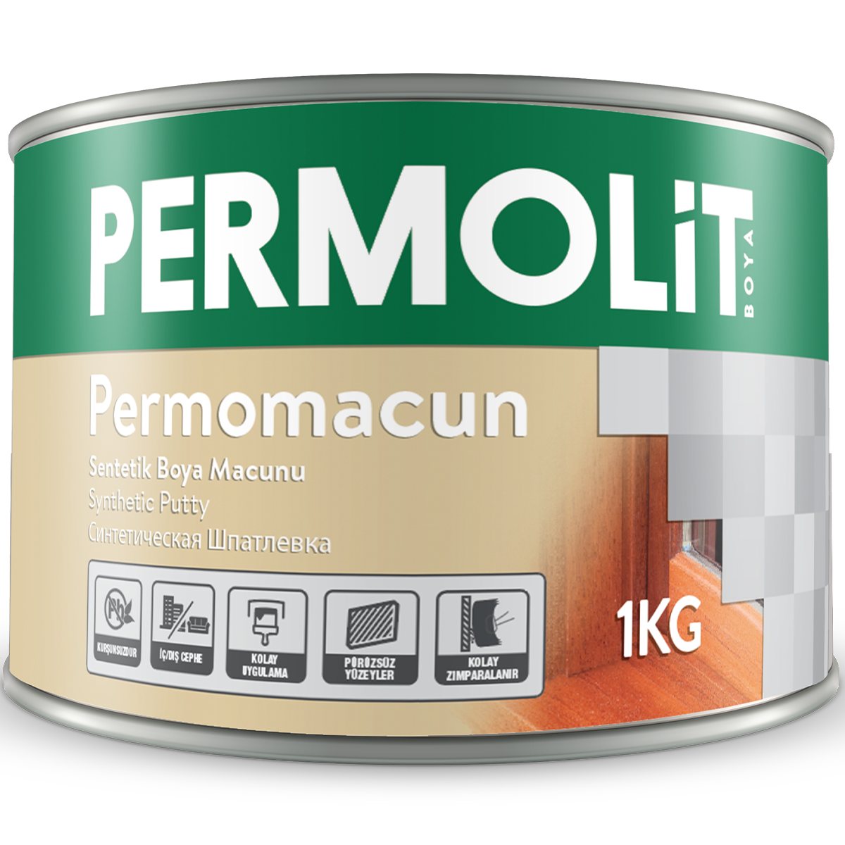 Permolit Permomacun Sentetik Boya Macunu 0,5 Kg