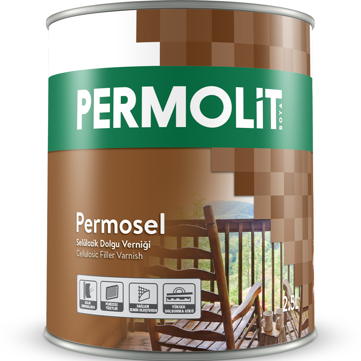 Permolit Permosel Selülozik Dolgu Verniği
