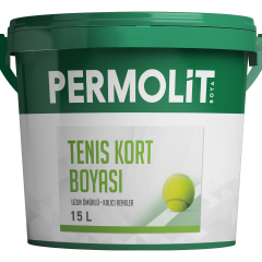 Permolit Tenis Kort Boyası Su Bazlı 15 Lt