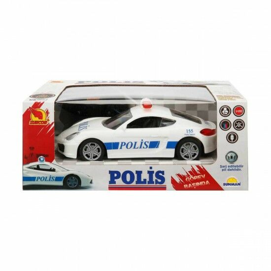 Sunman Polis Arabası 1/20 Kumandalı Şarjlı Işıklı