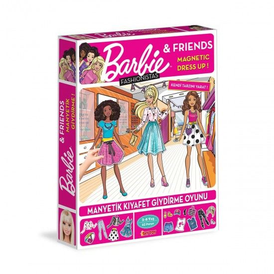 Diytoy Barbie Manyetik Kıyafet Giyindirme Oyunu