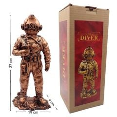 KRAKEN Figür The Diver Dalgıç Biblo Silver