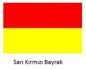 Cankurtaran Bayrak -  KIRMIZI-SARI Cankurtaran Bayrak - KIRMIZI-SARI