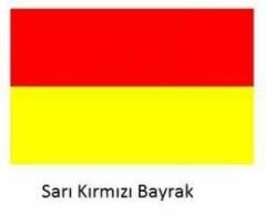 Cankurtaran Bayrak -  KIRMIZI-SARI Cankurtaran Bayrak - KIRMIZI-SARI
