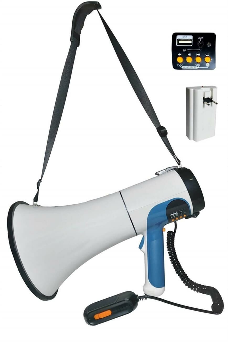 Profesyonel Cankurtaran Sirenli Megafon 200 Watt