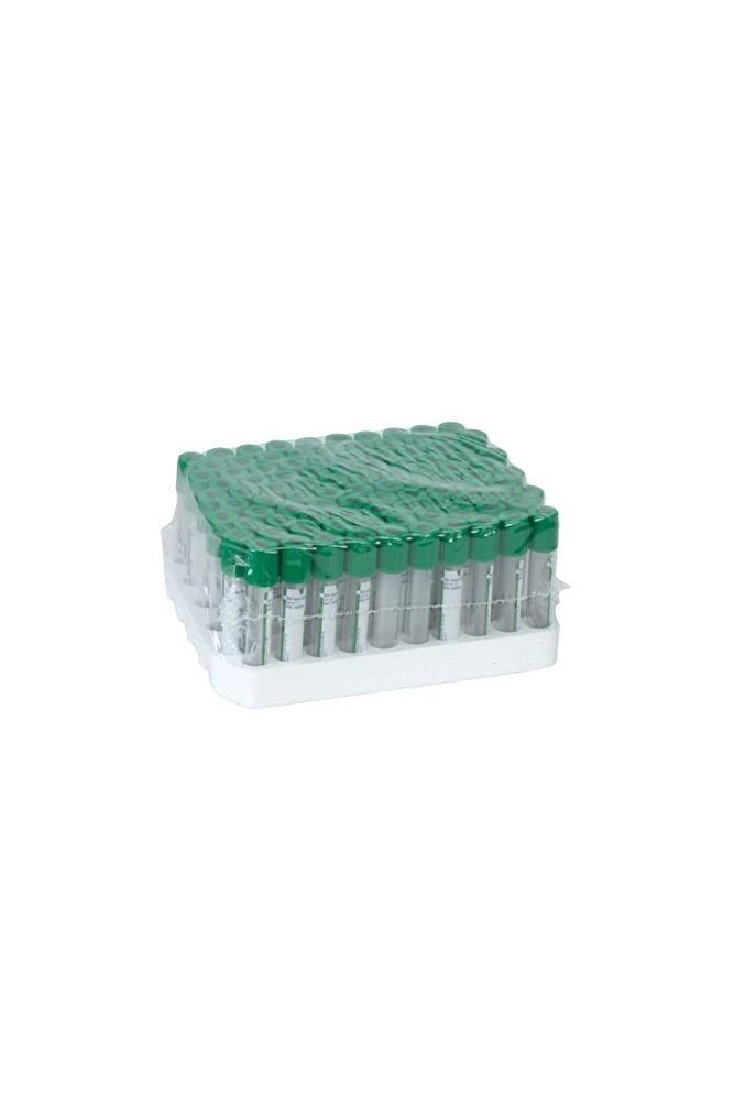 BD 368884 Vacutainer Lityum Heparinli Yeşil Kapak Kan Alma Tüpü, 4 ml 100 Adet