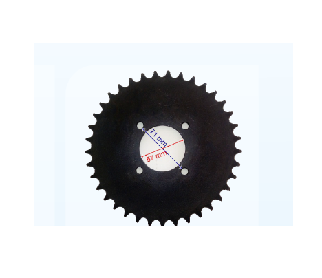 ATV ARKA DİŞLİ İÇ 57 mm 4 DELİK 520-40T