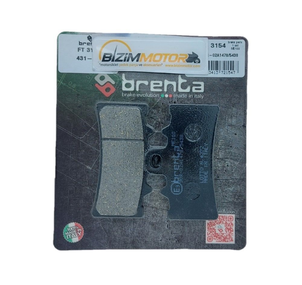 Dominar 400 UG Ön Fren Balatası Brenta