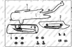 Mondial RT 125 Akik Egsoz Komple