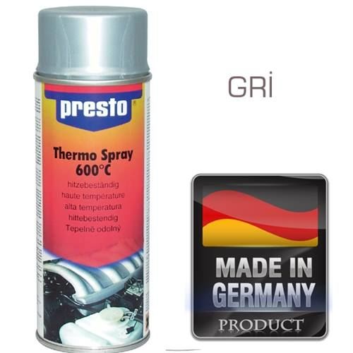 Presto Gümüş Isıya Dayanıklı Boya Gri 400 ml