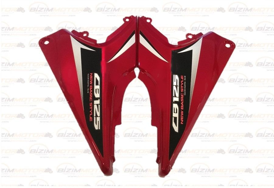 Ace 125 Orta Sağ Sol Yan Kapak Takım Kırmızı