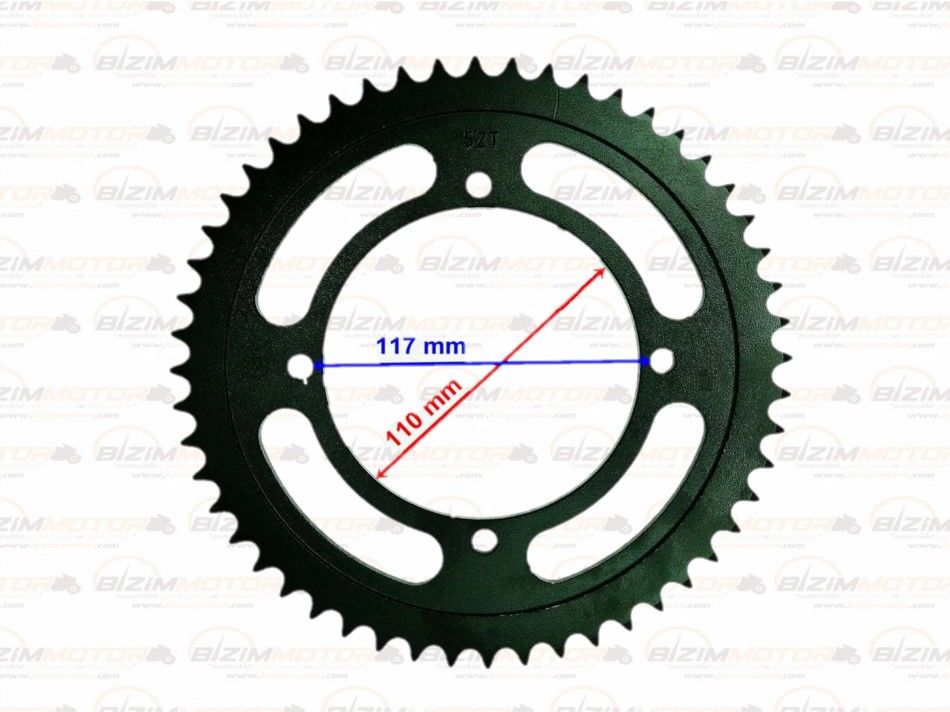 KAWASAKİ KLX 150 ARKA DİŞLİ 53T