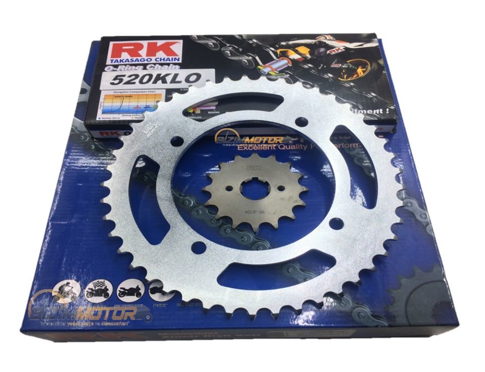Yamaha XV 250 Virago Ön Arka Dişli Zincir Set