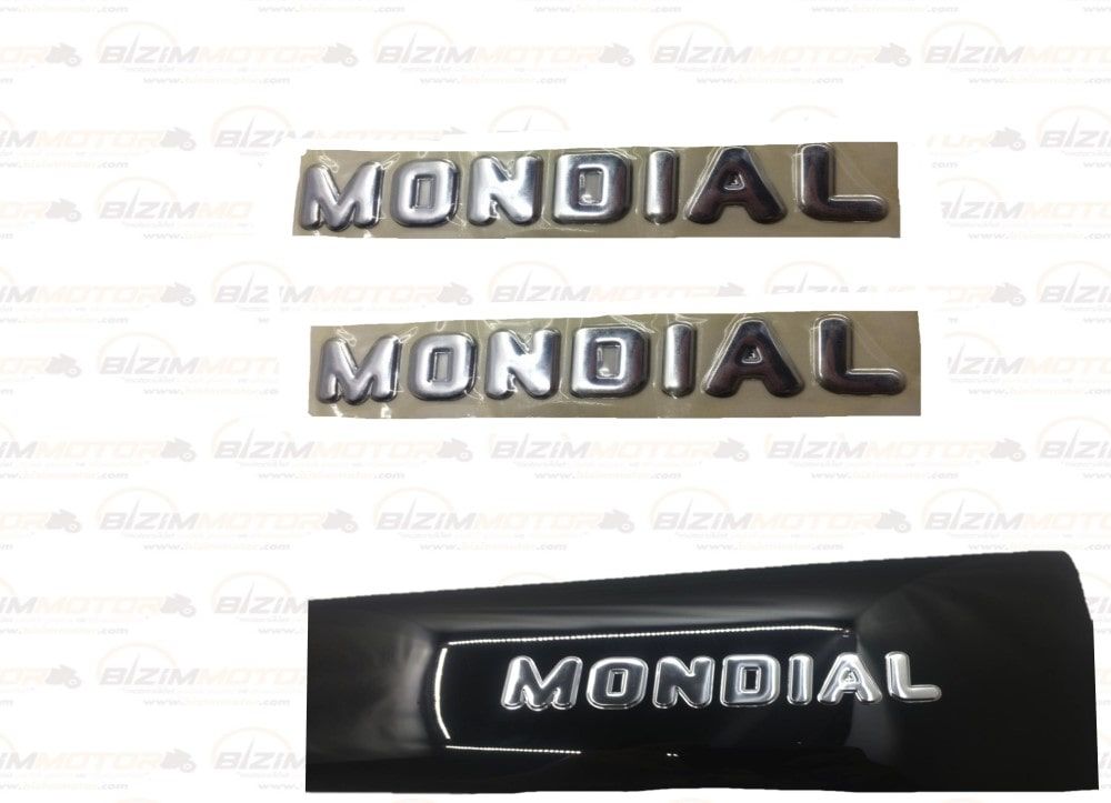 Mondial Yapışkanlı Büyük Amblem Takım (2X15 Cm)