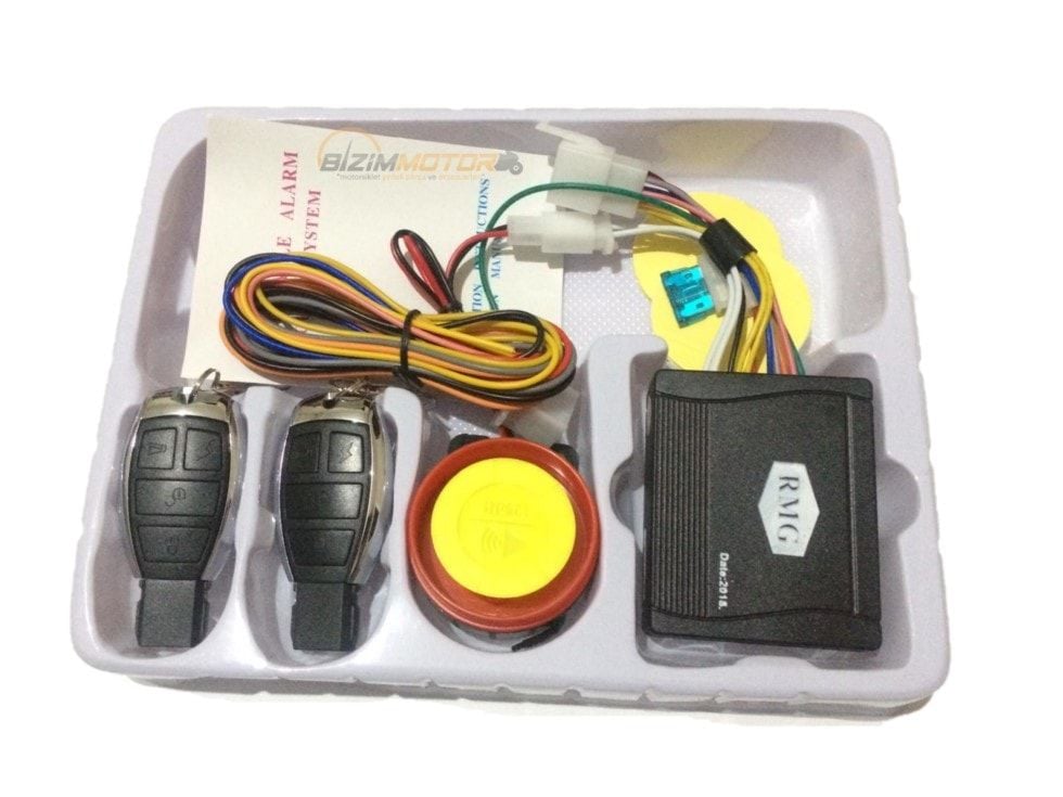 Motorsiklet Uzaktan Çalıştırmalı Alarm Seti