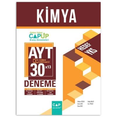 Çap Yayınları YKS AYT Up Deneme Kimya (30*13) - 2022