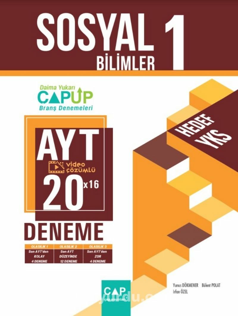Çap Yayınları YKS AYT Up Deneme Sos. Bilmler 1 (20X16) - 2022