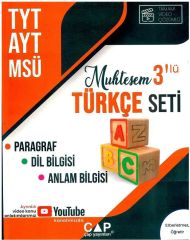Çap Yayınları TYT AYT Set Muhteşem 3'lü Türkçe - 2022
