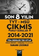 Çap Yayınları TYT MSÜ Çıkmış Sınav Soruları Tüm Tek 2014-2021-22