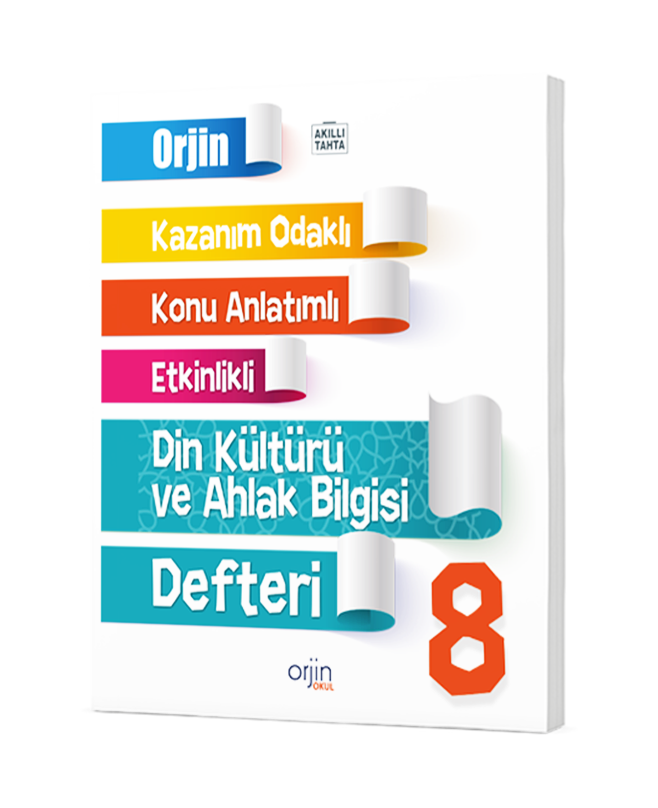 Orjin 8.Sınıf Din Kültürü Defteri