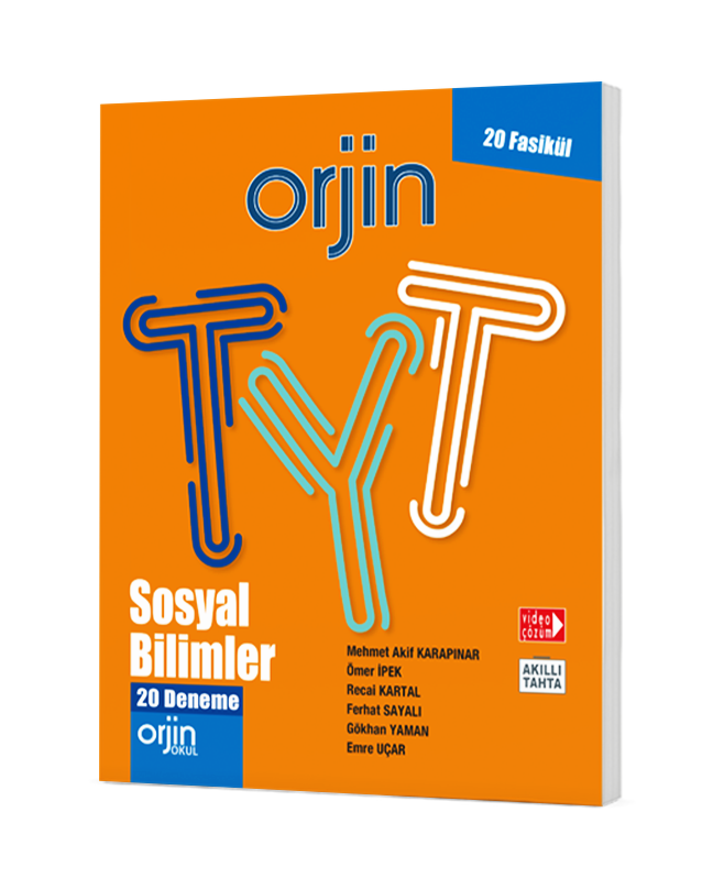 Orjin Tyt Sosyal Bilimler Denemeleri (20 Deneme)