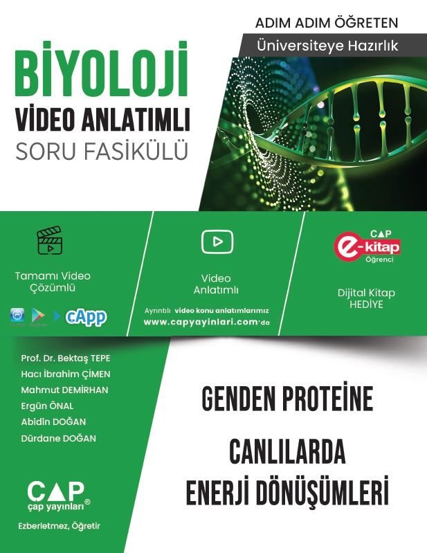 Çap Yayınları Üniversite Hazırlık Biyoloji Ka-Sb Genden Proteine-Can - 2023