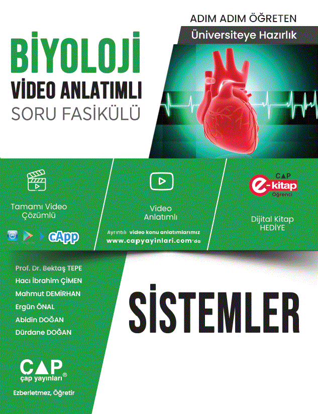 Çap Yayınları Üniversite Hazırlık Biyoloji Ka-Sb Sistemler - 2022