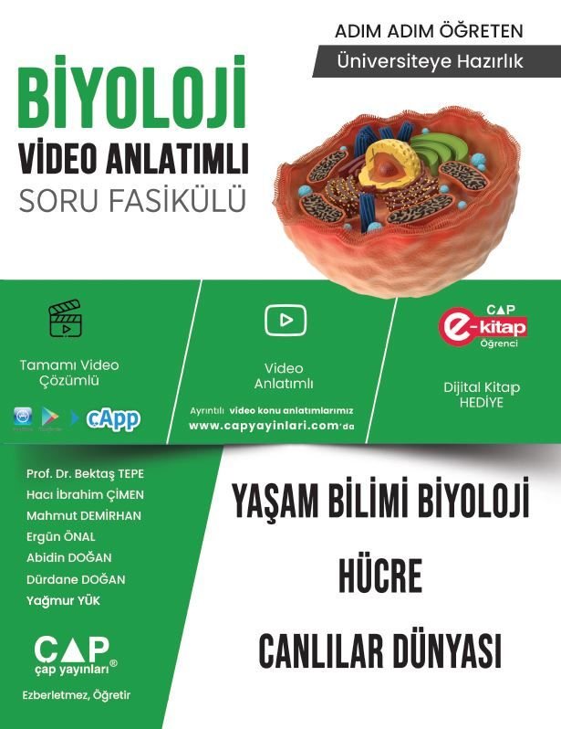 Çap Yayınları Üniversite Hazırlık Biyoloji Ka-Sb Yaşam Bilimi - 2023