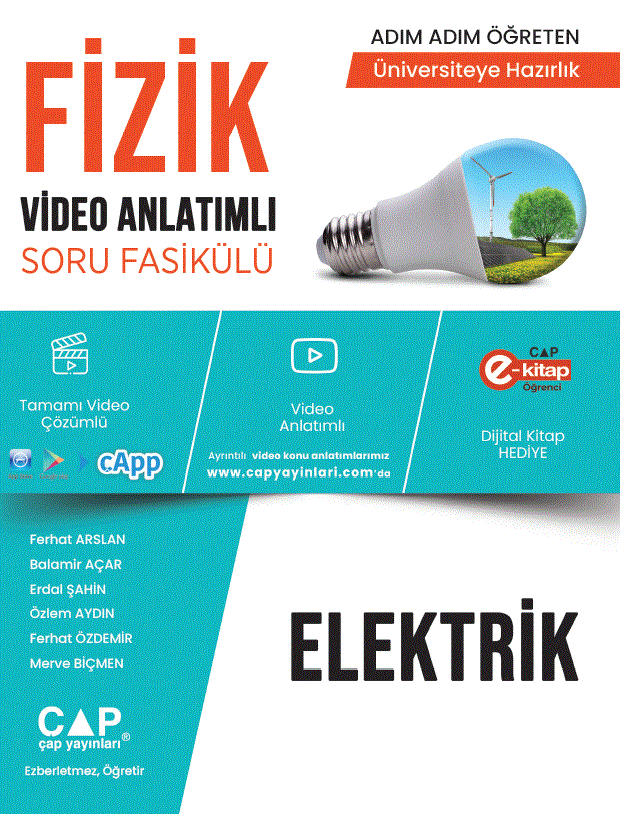 Çap Yayınları Üniversite Hazırlık Fizik Ka-Sb Elektrik - 2022