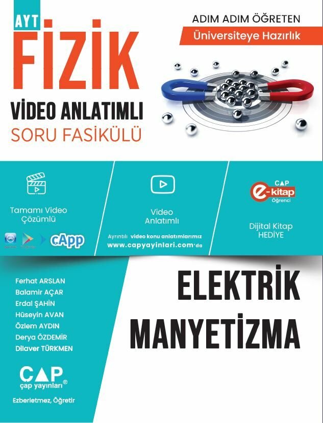 Çap Yayınları Üniversite Hazırlık Fizik Ka-Sb Elektrik Manyetizma - 2022
