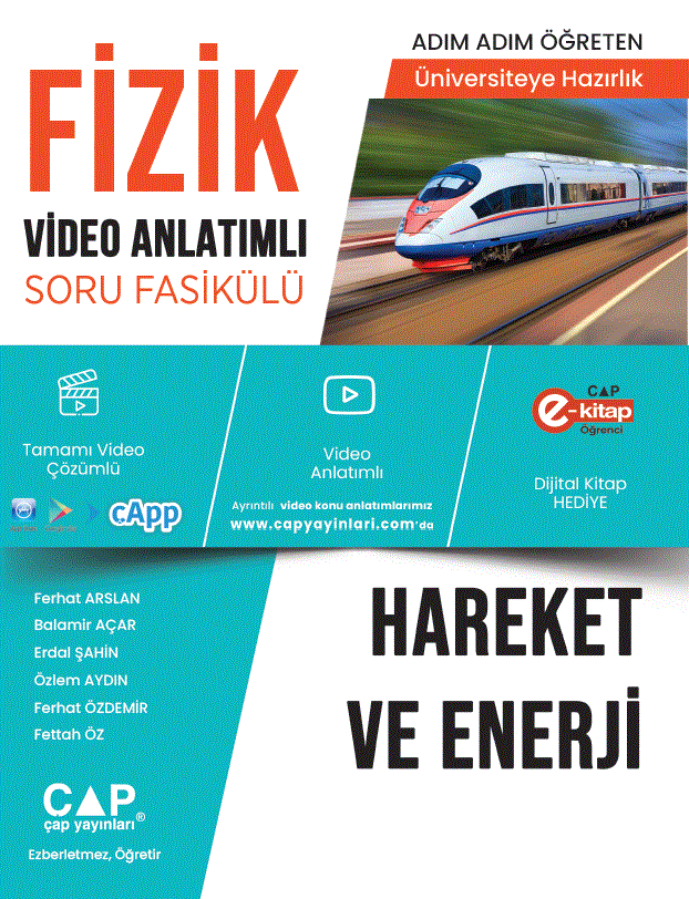 Çap Yayınları Üniversite Hazırlık Fizik Ka-Sb Hareket Ve Enerji - 2023