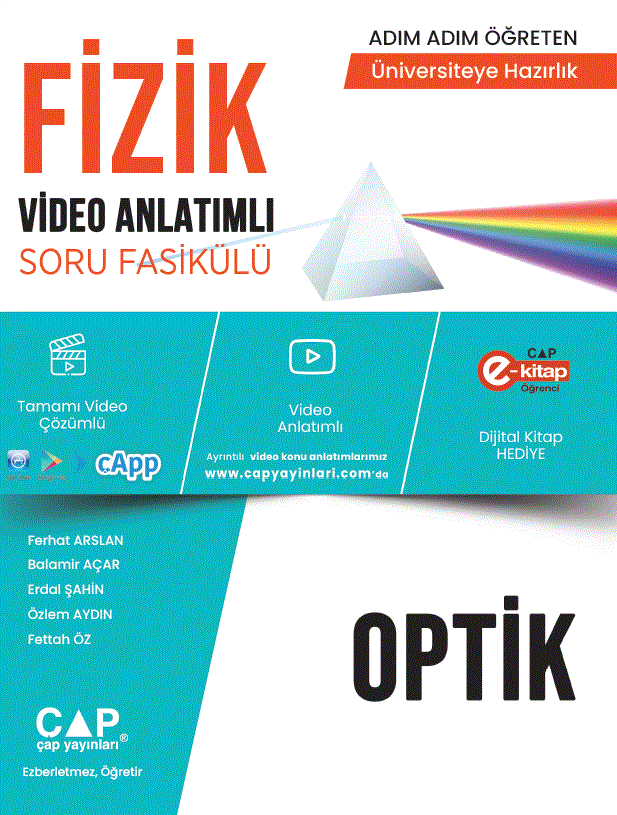 Çap Yayınları Üniversite Hazırlık Fizik Ka-Sb Optik - 2023