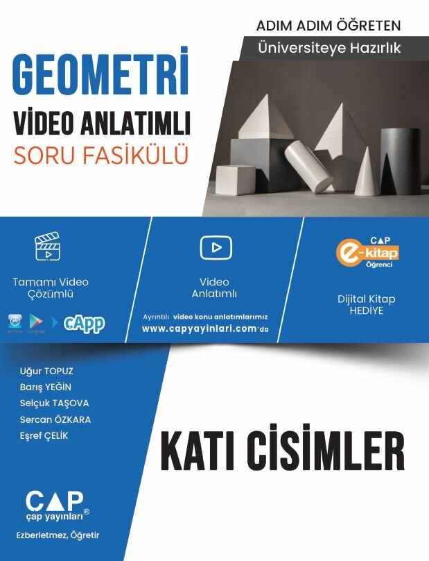 Çap Yayınları Üniversite Hazırlık Geometri Ka-Sb Katı Cisimler - 2023