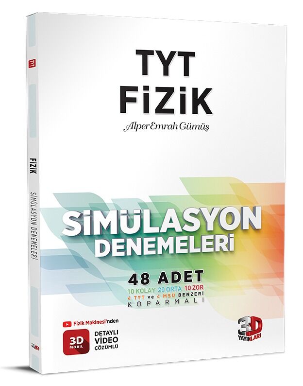 3D Yayınları TYT Fizik Simülasyon Denemeleri