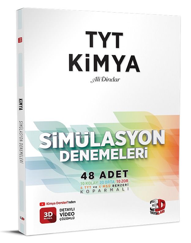 3D Yayınları TYT Kimya Simülasyon Denemeleri