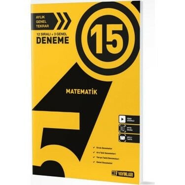 Hız Yayınları 5. Sınıf Matematik 15 li Deneme