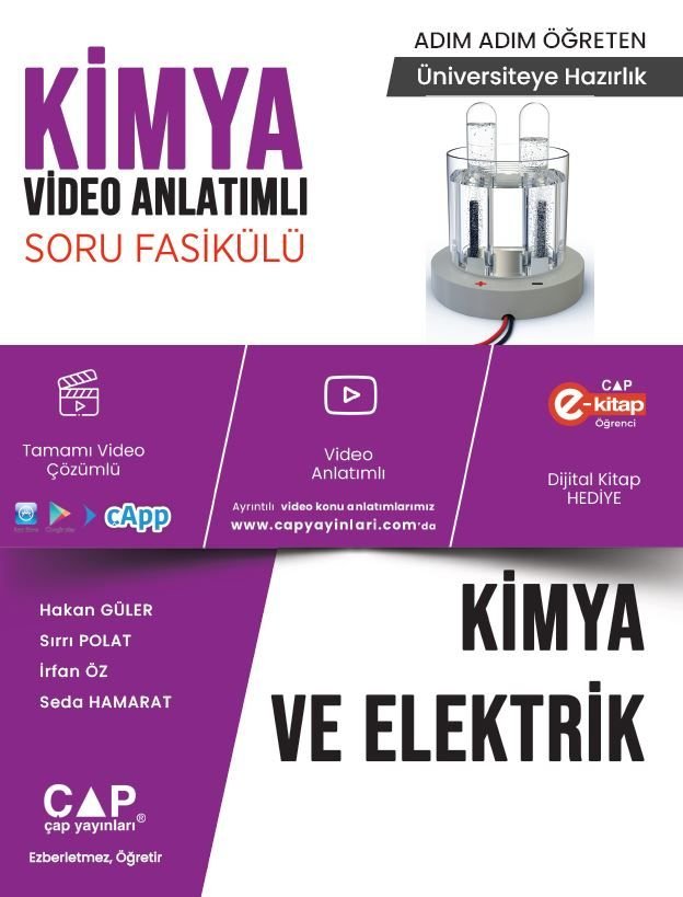 Çap Yayınları Üniversite Hazırlık Kimya Ka-Sb Kimya Elektrik - 2023